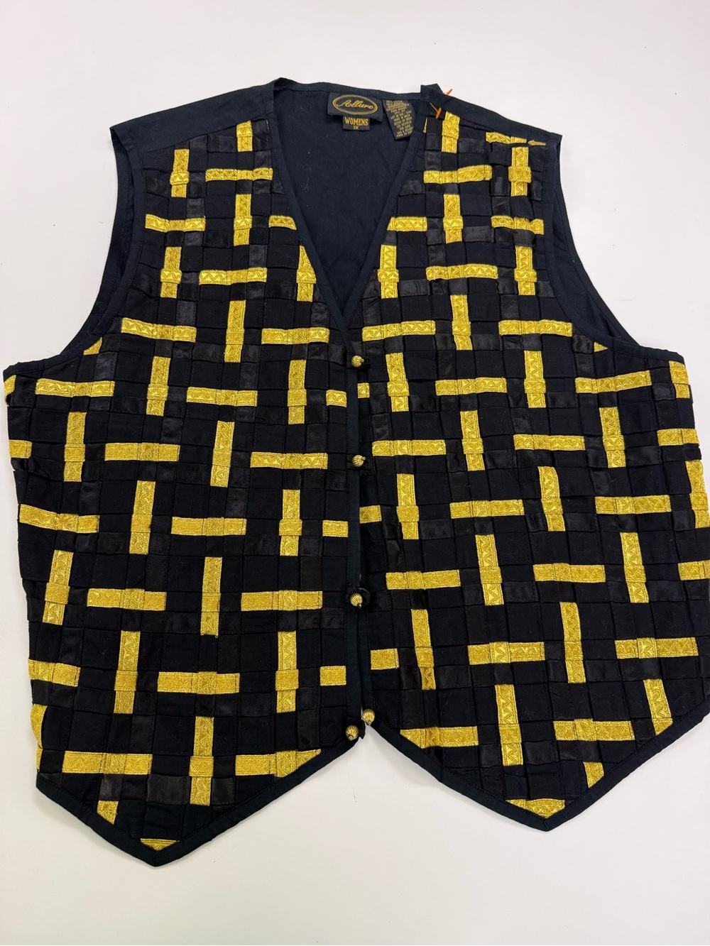 Allure Black Top with Yellow Logo Accents